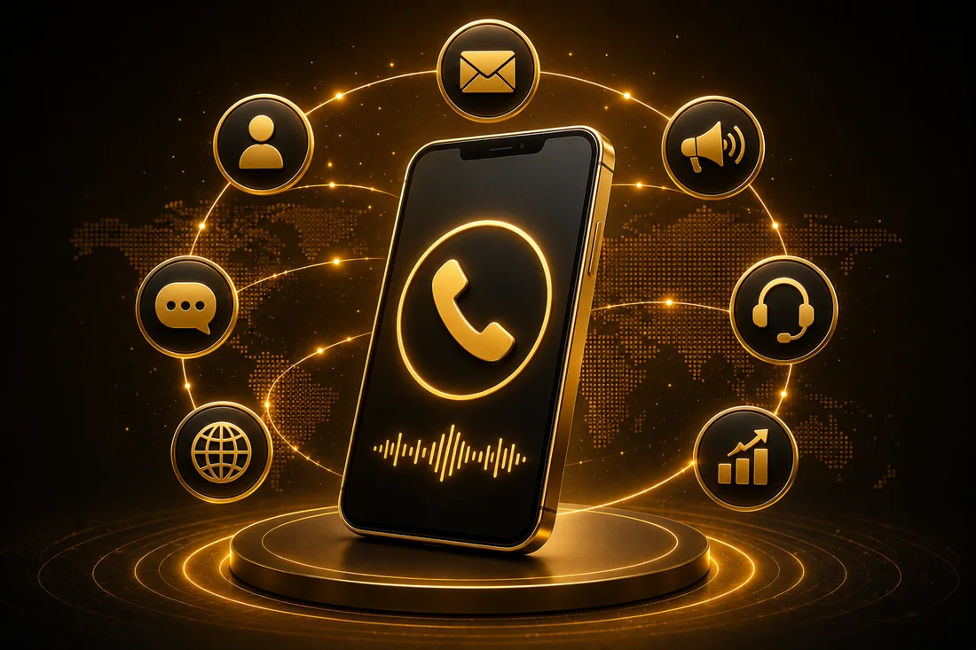 Bulk voice call campaign reaching thousands of customers automatically