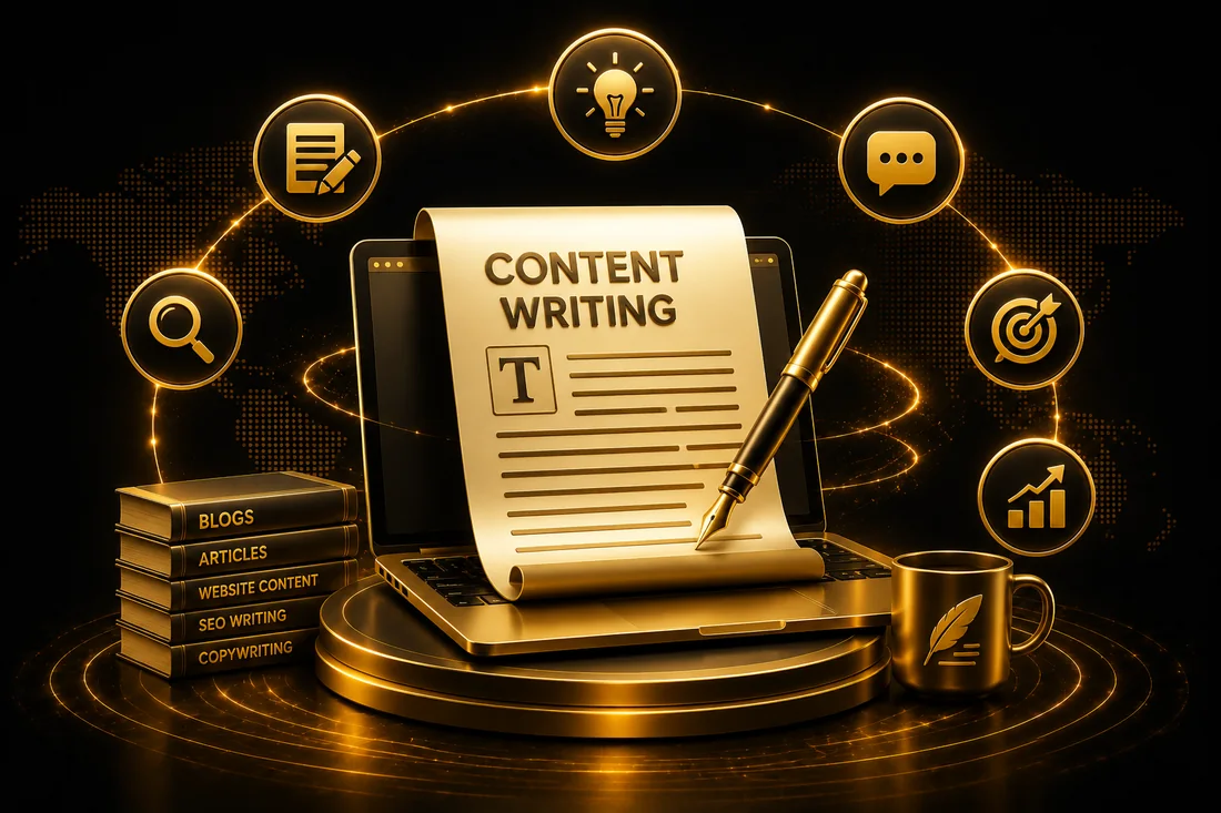 Content writing — blogs, articles, website copy and SEO writing