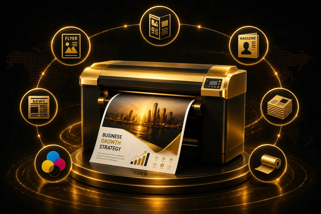 Print media — flyers, brochures, magazines and newspaper advertising